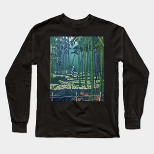 Beautiful Bamboo Grove Japanese Vintage Art Ukiyo-e Long Sleeve T-Shirt